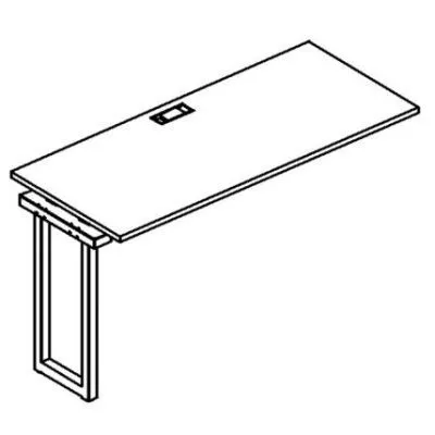 А4 4 014-1 Секция стола рабочей станции м/к QUATTRO 140x70x75