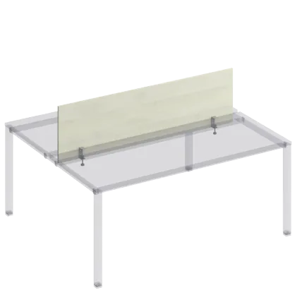 К849 Экран настольный фронтальный с кронштейнами для рабочей станции 180 на металлокаркасе КФ