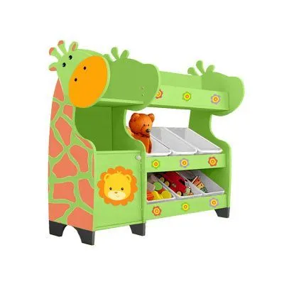 РК Стеллажная наклонная система хранения 25/28 с декорацией лайм (серия Жираф)