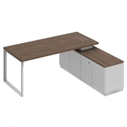 БР102  Bravo Стол руководителя на опорной тумбе (левый/правый) 200x180x75