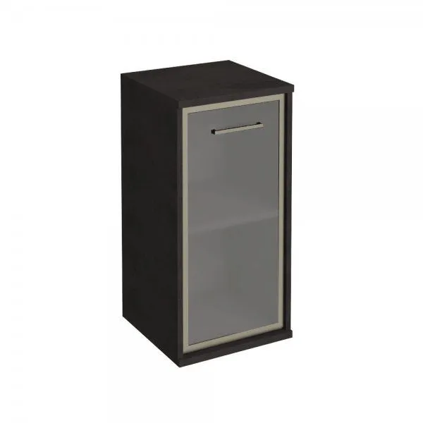 KSU3.2RR Шкаф низкий узкий правый (1 низкая дверь стекло в раме) (400х430х2060)
