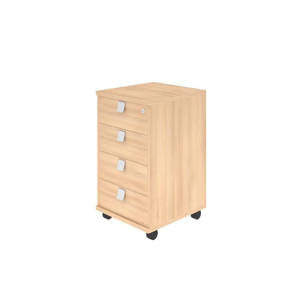 Л.ТМ-4 Тумба подкатная 4 ящика, с замком (412*450*708 мм) 