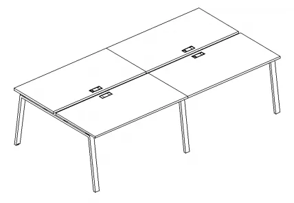 А4 3 175-2 Рабочая станция м/к ТRE (4х160) 320x144x75