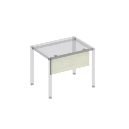 К810  Экран стола защитный (ДСП) с кронштейнами для стола 100 на металлокаркасе КФ
