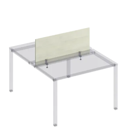 К846 Экран настольный фронтальный с кронштейнами для рабочей станции 120 на металлокаркасе КФ