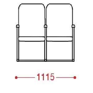КФ Лондон М двухместная секция 111.5х100х68.5