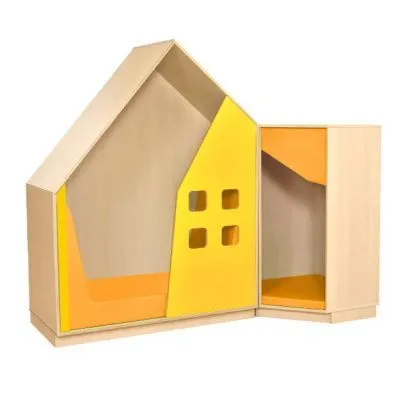 РК Стенка домик 3 с угловой  тумбой 1100х500х1300мм(800х800х900мм)