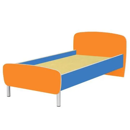 РК14 КРОВАТЬ ДЕТСКАЯ (ЛДСП+МДФ) НА МЕТАЛЛИЧЕСКИХ НОЖКАХ