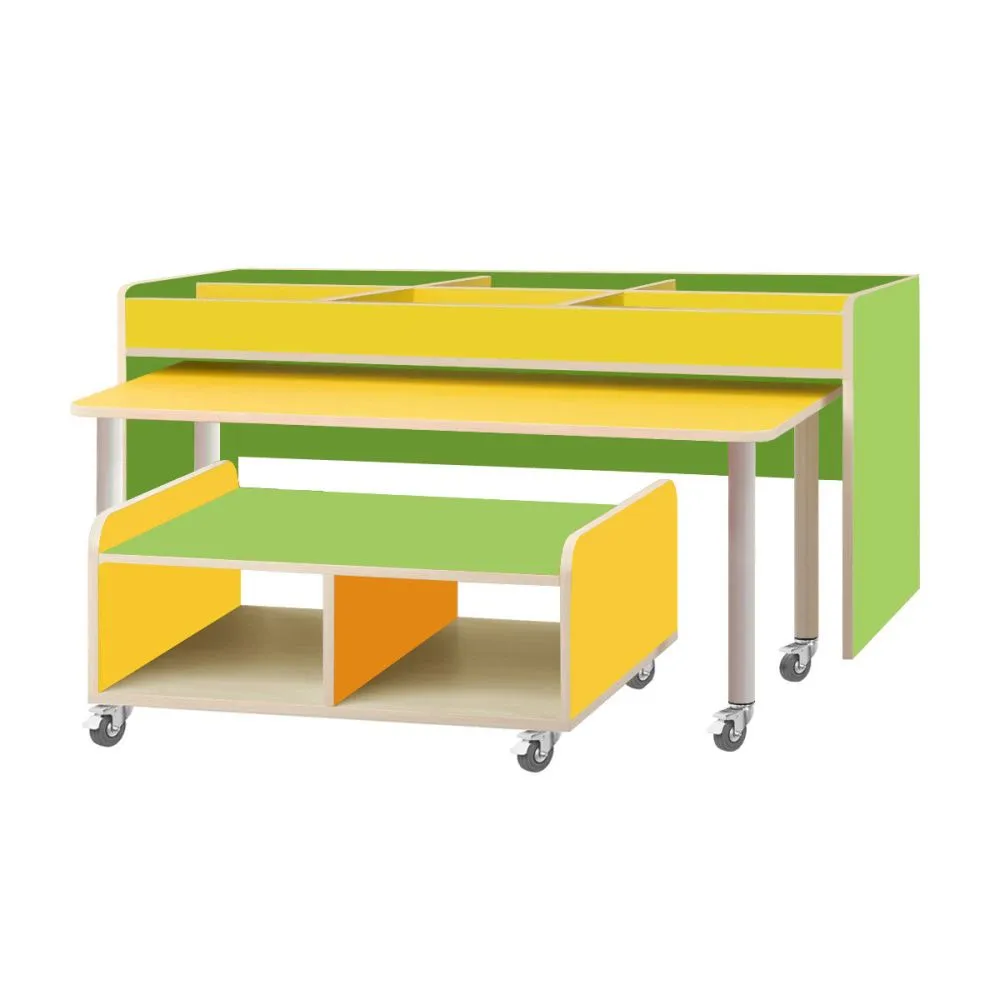 РК644 КОМПЛЕКТ.СТОЛЫ ДЕТСКИЕ НА ПОВОРОТНЫХ КОЛЁСНЫХ ОПОРАХ 