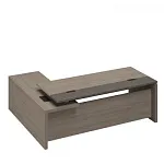 РС 132 Стол руководителя с кабель-каналами с брифинг-приставкой боковой правый (222x180x76)