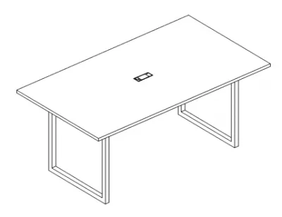 А4 4 121 Стол для переговоров на металлокаркасе QUATTRO 160x100x75
