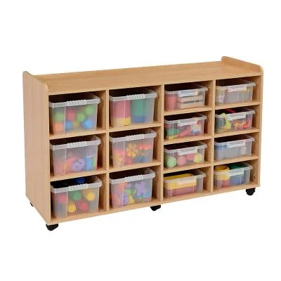 РК Тумба для игрушек и пособий 23 ( 14 контейнеров) 1350х400х1100мм