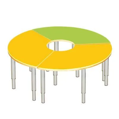 РК15 СТОЛ МДФ РЕГУЛИРУЕМЫЙ НАБОР (ДИАМЕТР 1600ММ) С ОТВЕРСТИЕМ