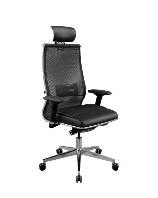 Samurai SL-3 Кресло руководителя, сетка/ основание алюм. прямоугольное сечение