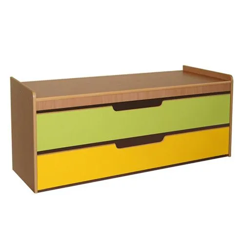 РК24 КРОВАТЬ ДЕТСКАЯ (ЛДСП+МДФ) ДВУХЪЯРУСНАЯ В ТУМБЕ