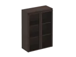 МК312 Шкаф для документов средний со стеклянными дверями (90.4х40.4х127)