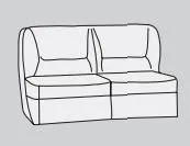 Марсель Диван 2А 1190x1000x1040 Экокожа