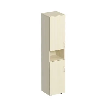 К384 Шкаф для документов узкий 2-дверный с нишей (40х38х200)