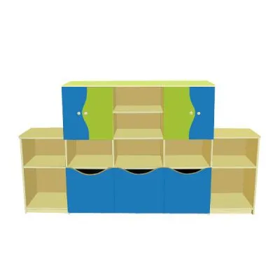 РКМ11-2  Стенка детская корабль 2600х350х1300мм