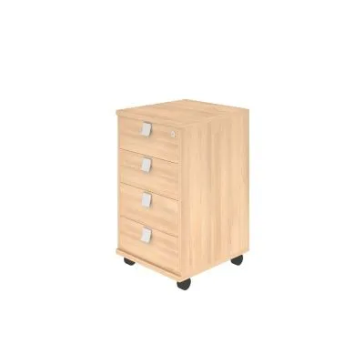 Л.ТМ-4 Тумба подкатная 4 ящика, с замком (412*450*708 мм) 