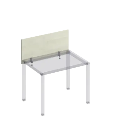 К840 Экран настольный фронтальный с кронштейнами для стола 100 на металлокаркасе КФ