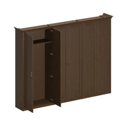 ПС 373 Шкаф комбинированный высокий (1 для одежды+2 для док-тов) 299.4x46.4x218.8