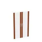 КН4.5.1 лак Дверь средняя, стекло в рамке МДФ (тонир. 1 шт) (1140х396)