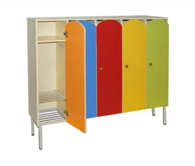 РК ШРР-5 ШКАФ ДЕТСКИЙ (ЛДСП и МДФ) НА МЕТАЛЛОКАРКАСЕ С РЕШЕТКОЙ