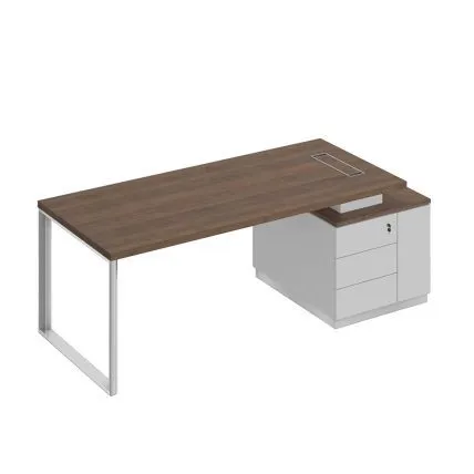 БР106 Bravo Стол руководителя на опорной тумбе (левый/правый) 218x90x75