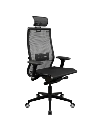 Samurai Black Edition New (30.3.15.АА) Кресло сетка/ основание пластик. с прямоугольным сечением