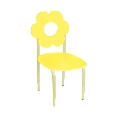 РК2 Стул детский на м/к регулируемый Цветок Жёлтый