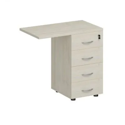 К310 Тумба приставная 4-х ящичная с замком 79x45x75 (К525+К527) 