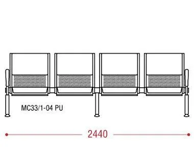 КФ Скай PU 2П четырехместная секция 244х82х66 см