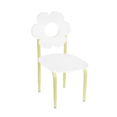 РК2 Стул детский на м/к регулируемый Цветок Белый