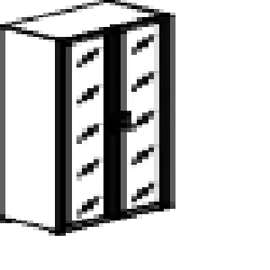 LTST1.10R Л/Пр. black/white Шкаф высокий широкий (800х450х1197)