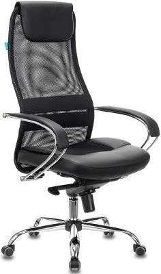 БР CH-609SL Кресло компютерное, сетка/экокожа