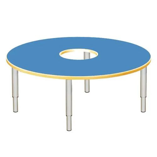 РК17 СТОЛ ДЕТСКИЙ МДФ РЕГУЛИРУЕМЫЙ (ДИАМ.1100)