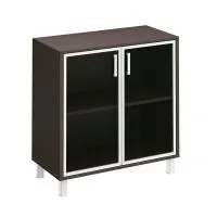 410-822 шкаф для документов две стеклянные двери с замком (90.2х45х93.9)