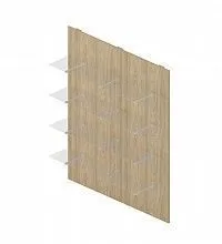 RD72N Панель стеновая со стеклянными полками 160x32x191.4