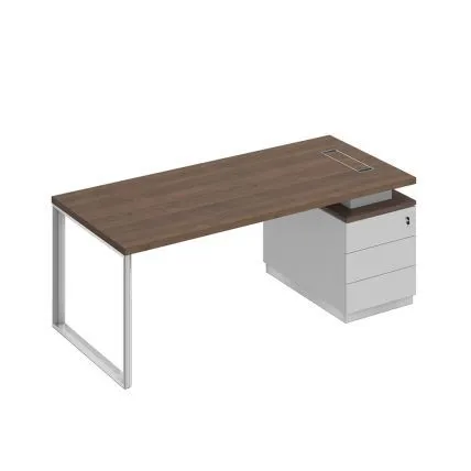 БР104 Bravo Стол руководителя на опорной тумбе (левый/правый) 200x90x75