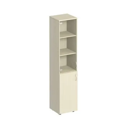 К381 Шкаф для документов узкий со стеклом (40х38х200)