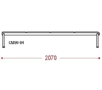 КФ Турист четырехместная секция 207х41х56 см