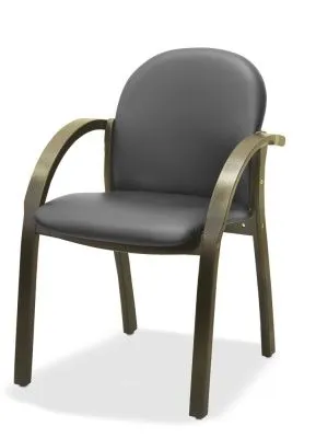 ЮН Джуно Люкс Стул для посетителей, экокожа/дерево