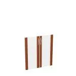 КН4.4 Дверь низкая, стекло в рамке МДФ (тонир. 2 шт) (763х396)