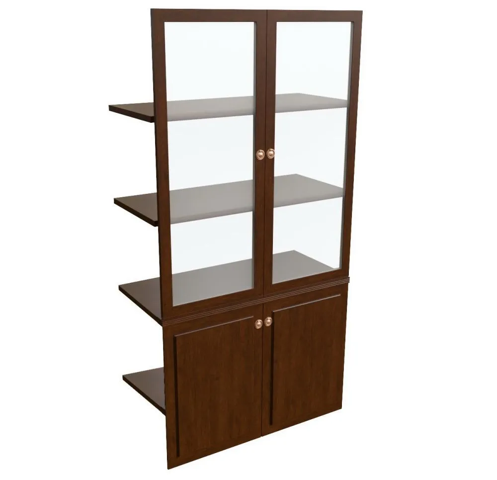 Наполнение двустворчатого шкафа со стеклом (100*47*197) арт.29551