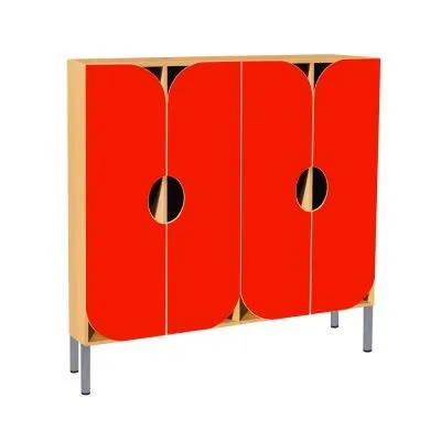 РК ШНМ-37 ШКАФ ДЕТСКИЙ (ЛДСП+МДФ) НА МЕТАЛЛИЧЕСКИХ НОЖКАХ