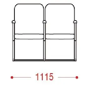 КФ Рим1 двухместная секция 111.5х89х66
