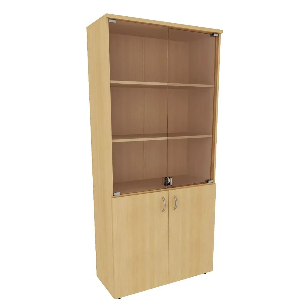 "Бюджет" Шкаф широкий со стеклом (850*450*2010)