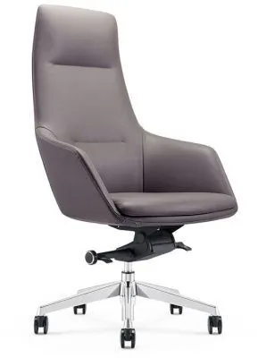 A1908  Кресло руководителя, Экокожа премиум / крестовина алюминий