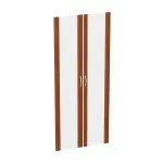 КН4.6 Дверь высокая, стекло в рамке МДФ (тонир. 2 шт) (1908х396)